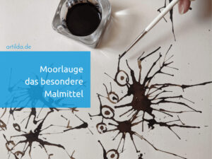Schale Moorlauge und Metallspachtel